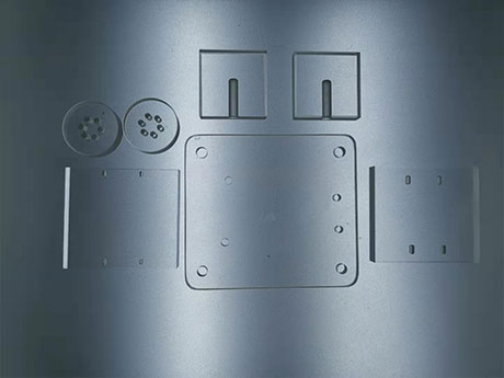 石英玻璃开槽打孔片-(1)